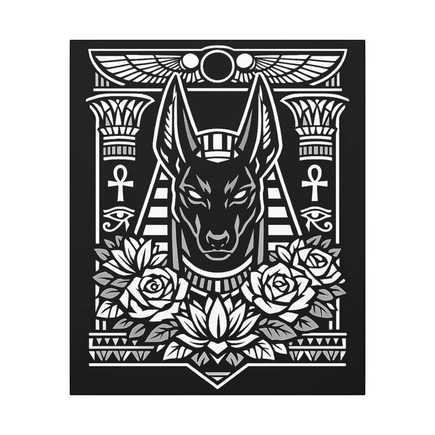 Anubis - Ready to Rhinestone Canvas