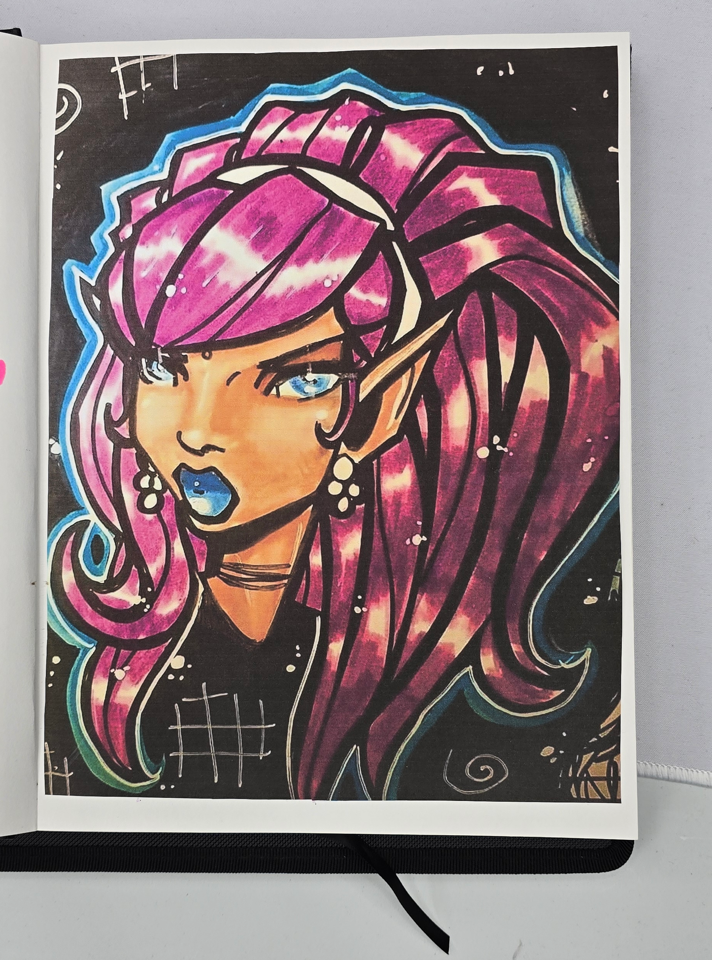 The Fae Don't Forgive (Original Drawing) - Ready to Rhinestone Canvas