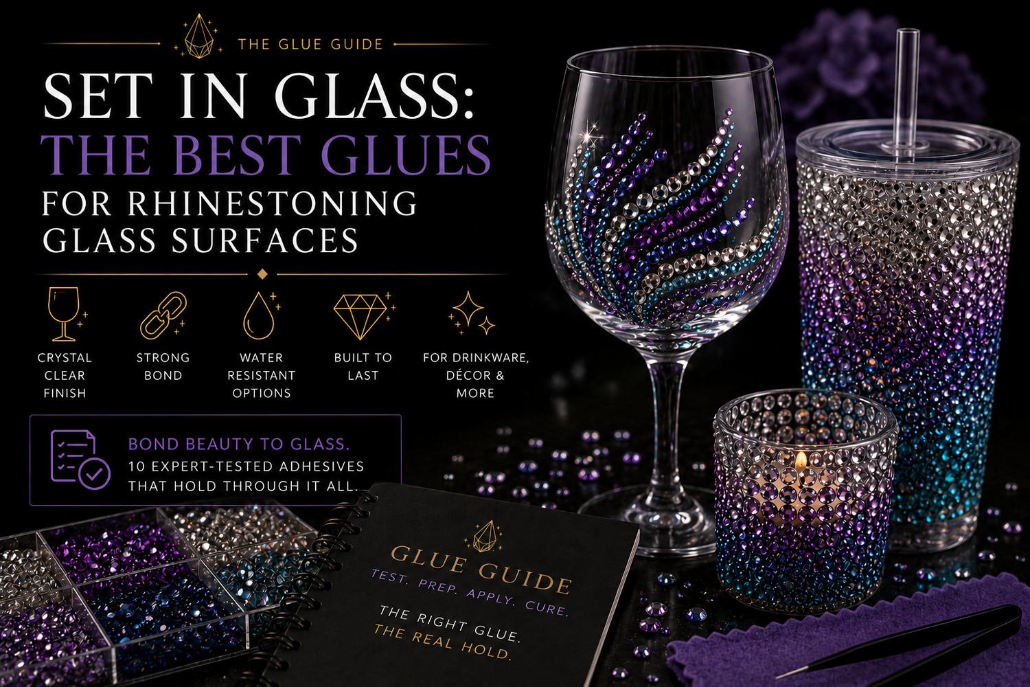 Set in Glass: The Best Glues for Rhinestoning Glass Surfaces