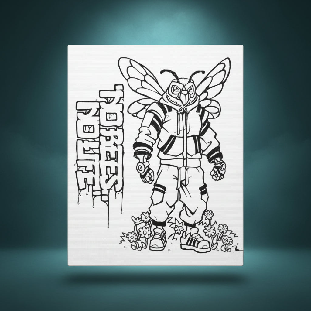 Fresh to the Hive - Ready to Paint and Rhinestone Canvas