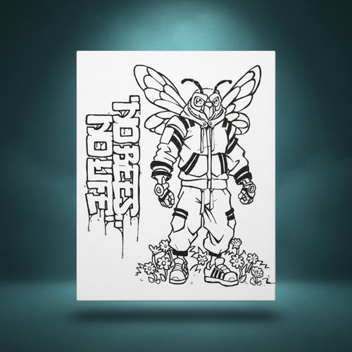 Fresh to the Hive - Ready to Paint and Rhinestone Canvas
