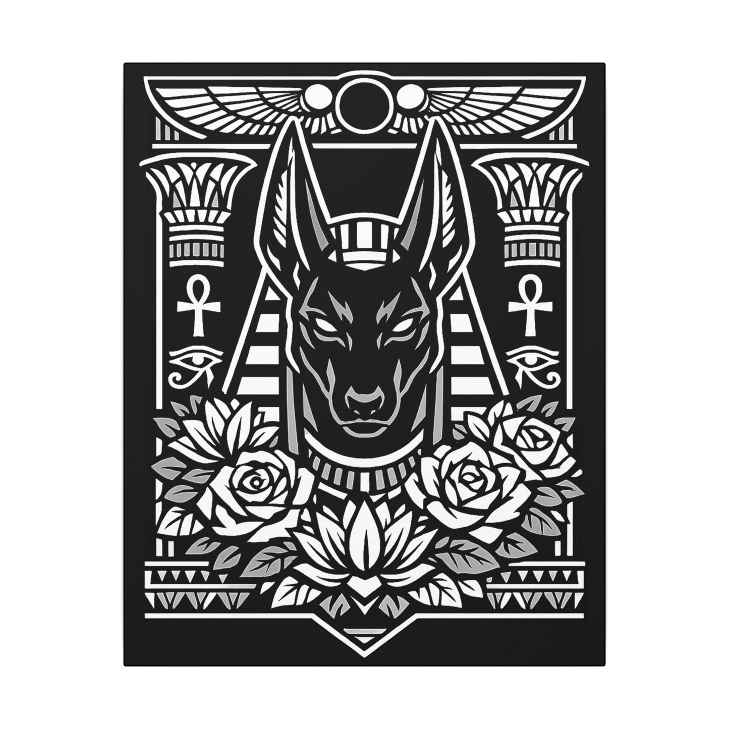 Anubis - Ready to Rhinestone Canvas
