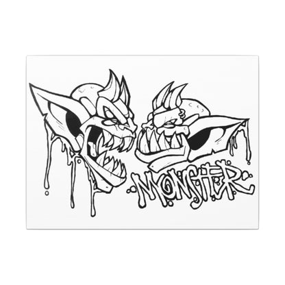 The Monsters We Keep - Ready to Paint and Rhinestone Canvas