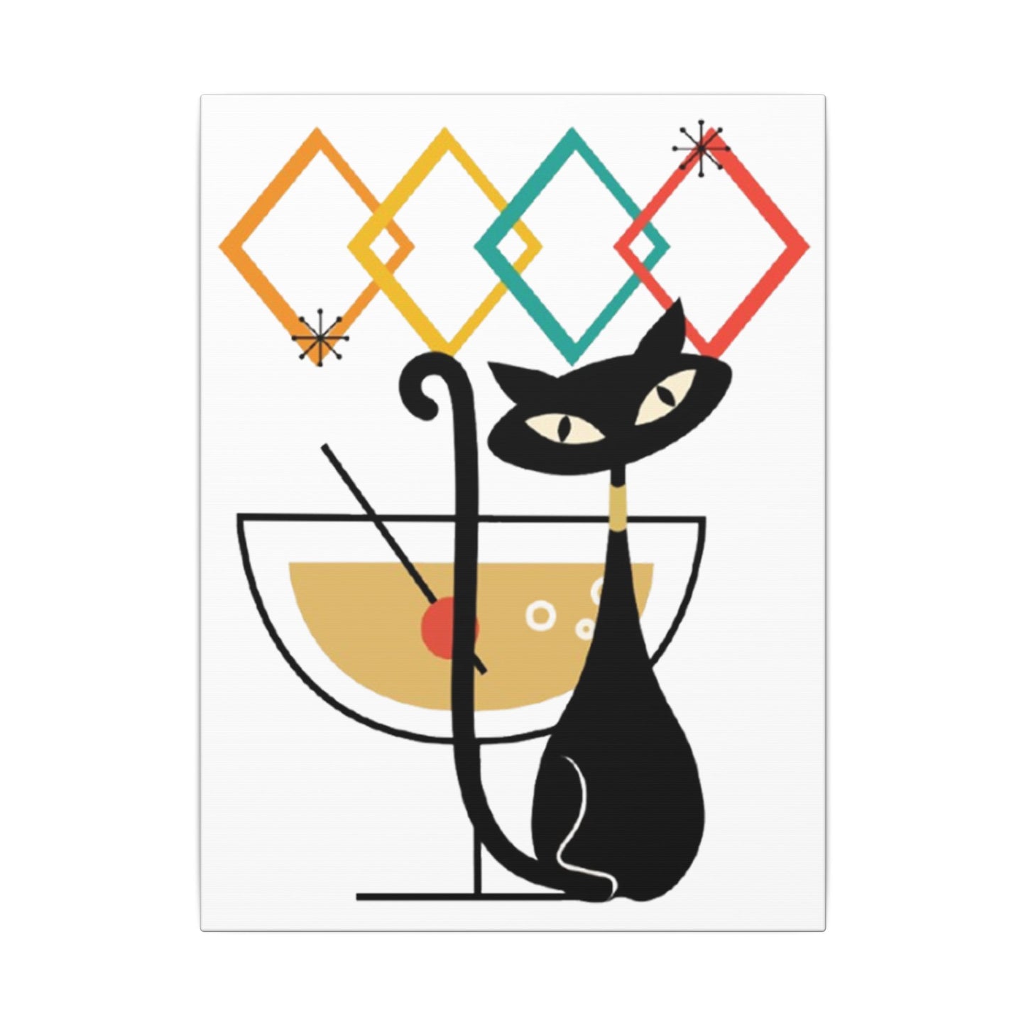 Shaken, Not Purred - Ready to Rhinestone Canvas