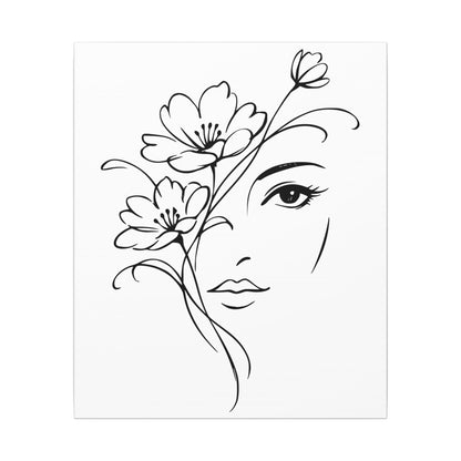 She is the Garden - Ready to Paint and Rhinestone Canvas
