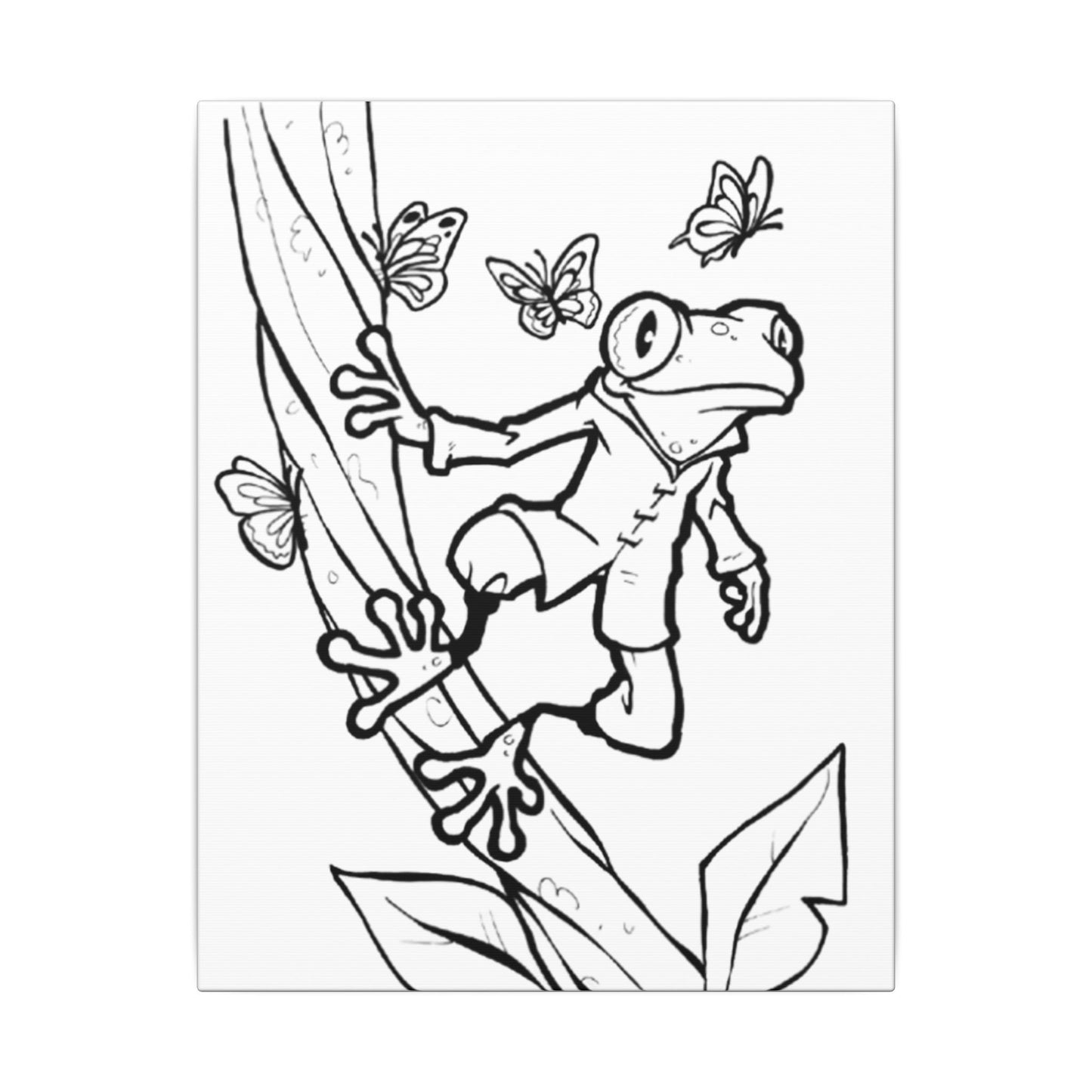 The Curious Climber - Ready to Paint and Rhinestone Canvas