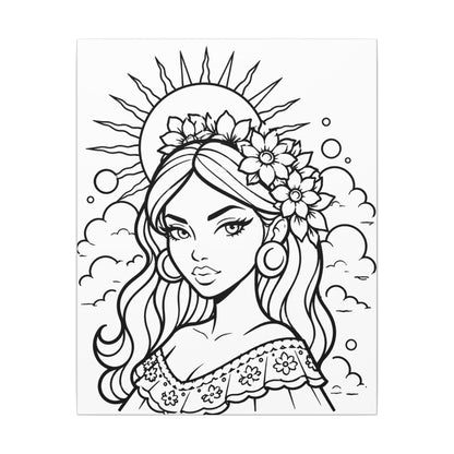 Citali - Ready to Paint and Rhinestone Canvas
