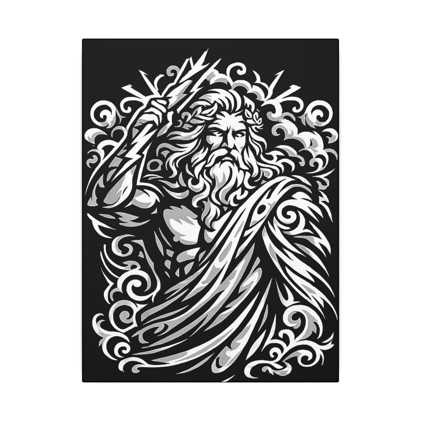 Zeus - 12 x 16 Ready to Rhinestone Canvas (Canvas Only)