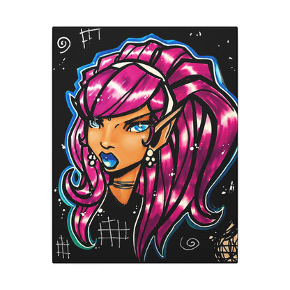 The Fae Don't Forgive (Original Drawing) - Ready to Rhinestone Canvas