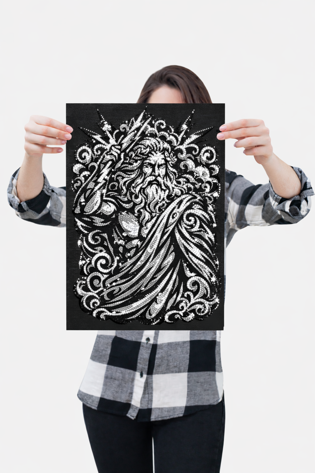 Zeus - 12 x 16 Ready to Rhinestone Canvas (Canvas Only)