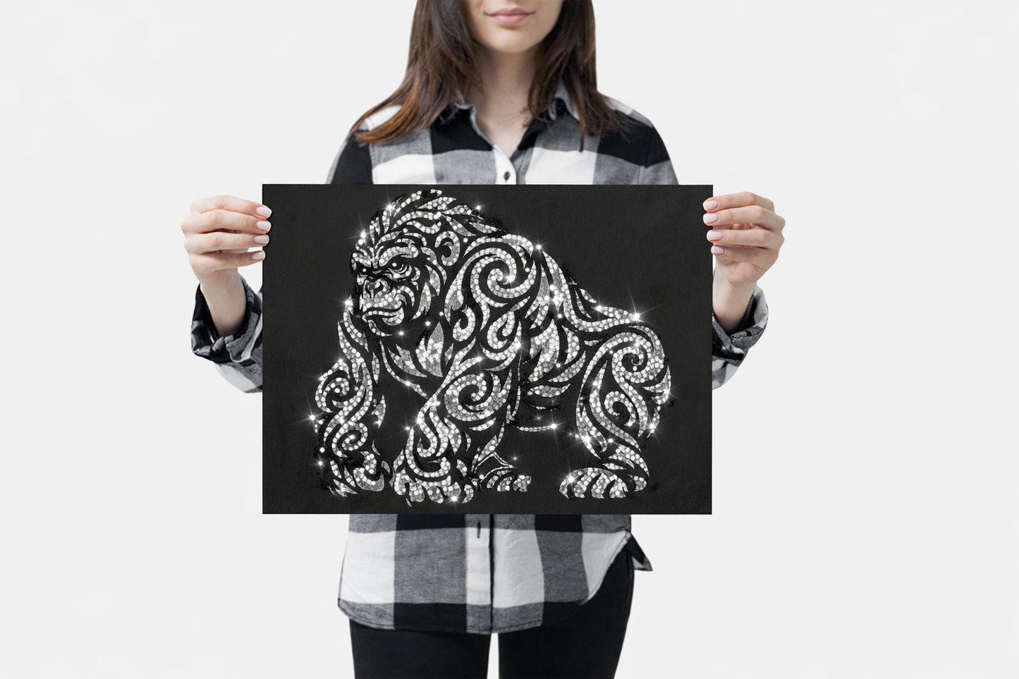 Goliath - 16 x 12 Ready to Rhinestone Canvas (Canvas Only)