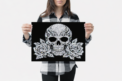 Skully - Ready to Rhinestone Canvas