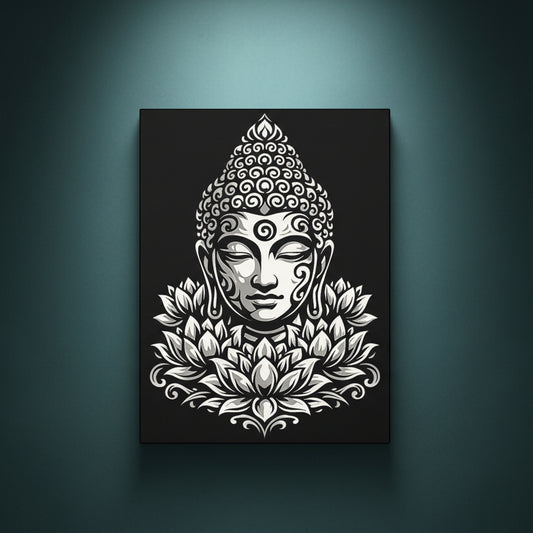 Buddha - Ready to Rhinestone Canvas