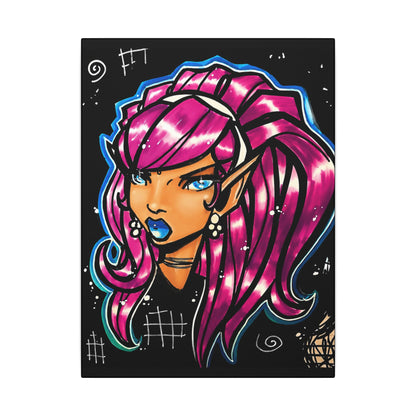 The Fae Don't Forgive (Original Drawing) - Ready to Rhinestone Canvas