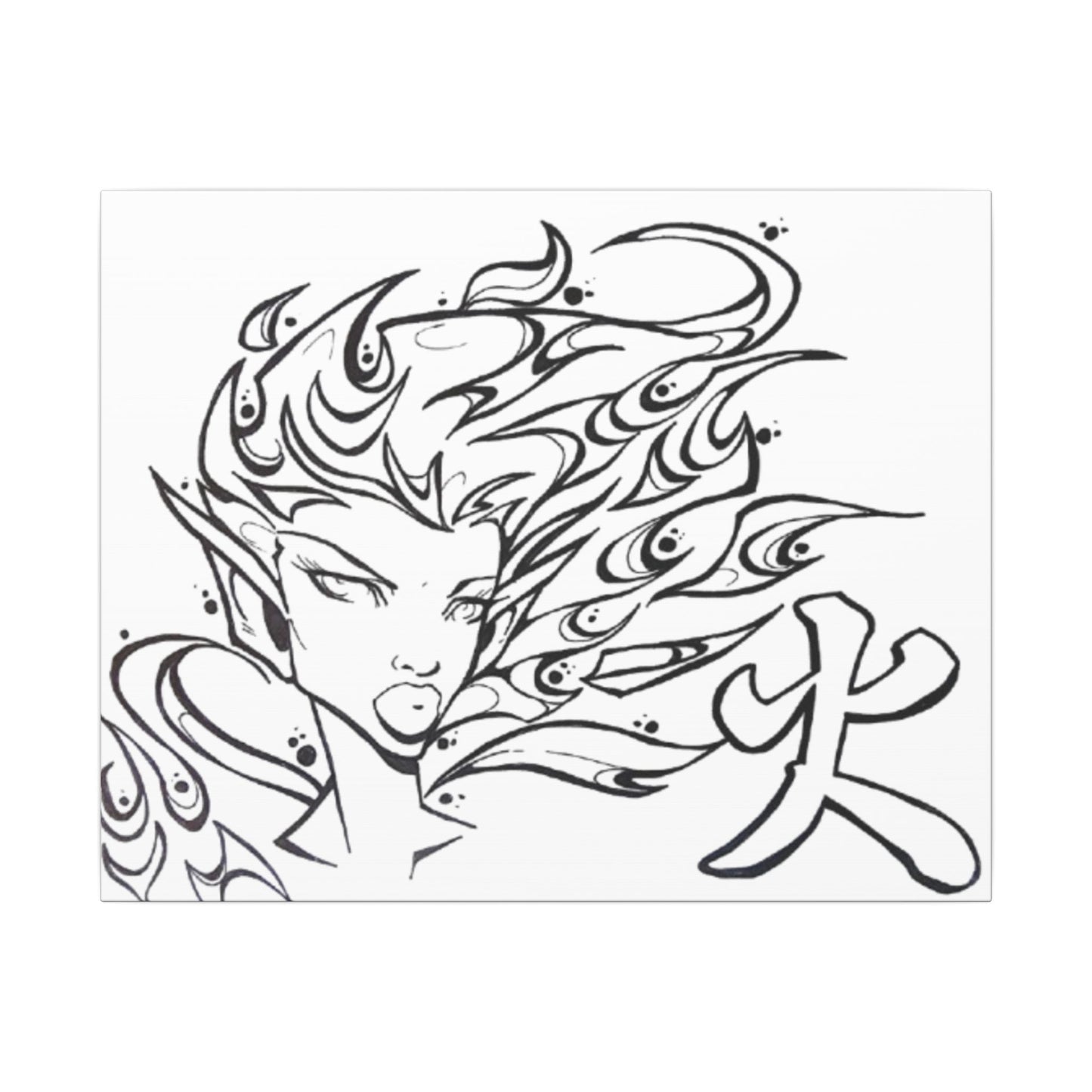 She Moves Like Fire - Ready to Paint and Rhinestone Canvas