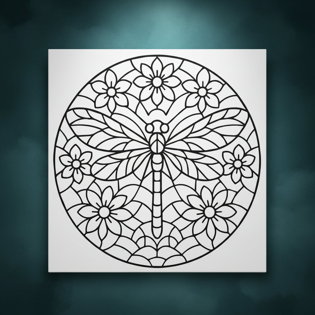 Gossamer - Ready to Paint and Rhinestone Canvas