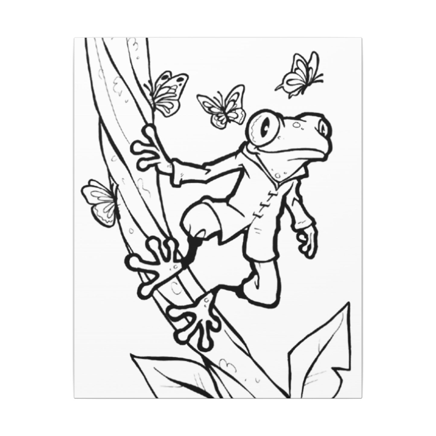 The Curious Climber - Ready to Paint and Rhinestone Canvas