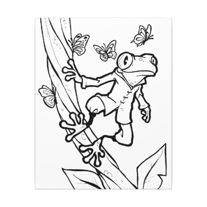 The Curious Climber - Ready to Paint and Rhinestone Canvas