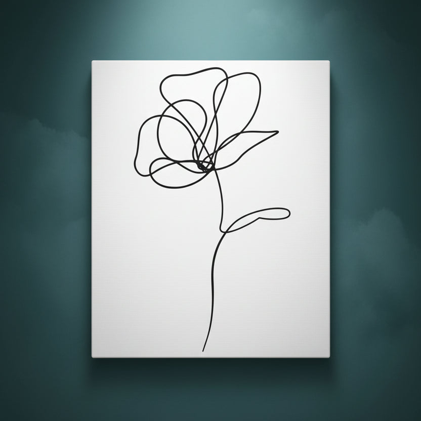 Unfurl - Ready to Paint and Rhinestone Canvas