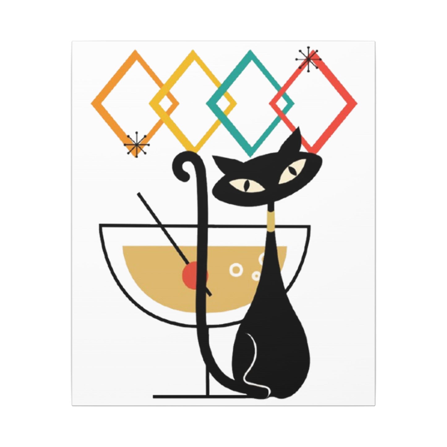 Shaken, Not Purred - Ready to Rhinestone Canvas