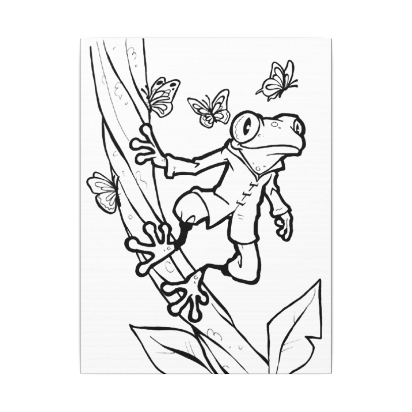 The Curious Climber - Ready to Paint and Rhinestone Canvas