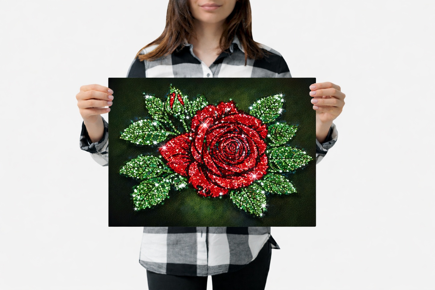American Rose - Ready to Rhinestone Canvas