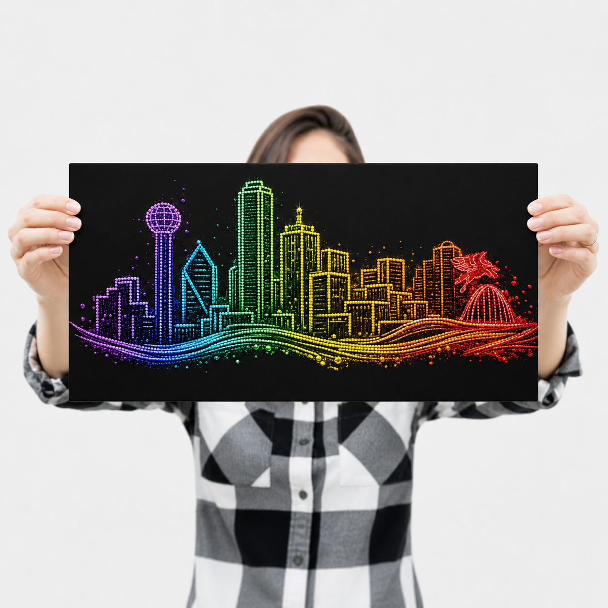 Dallas Skyline - Ready to Rhinestone Canvas