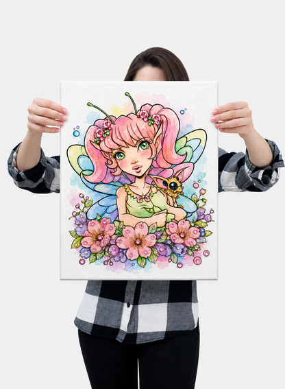 Elena - Ready to Paint and Rhinestone Canvas