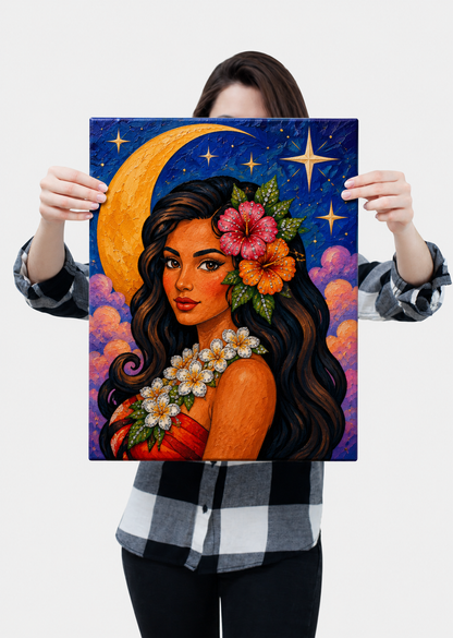 Mahina - Ready to Paint and Rhinestone Canvas
