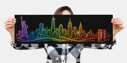 New York City Skyline - Ready to Rhinestone Canvas