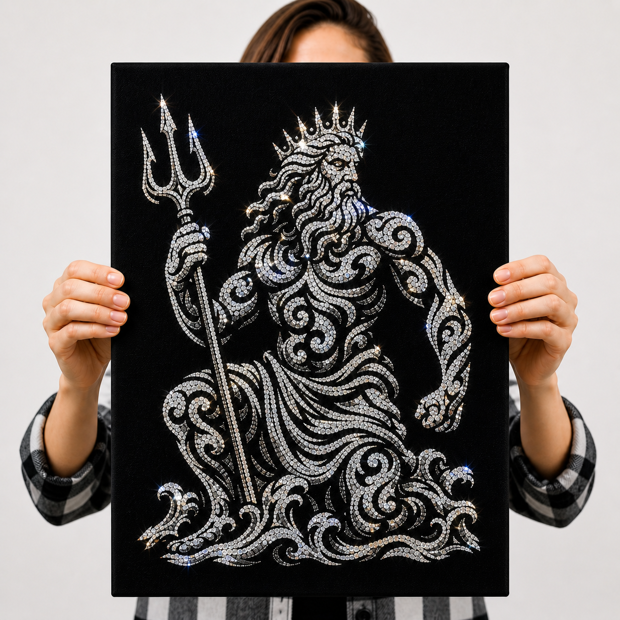 Poseidon - Ready to Rhinestone Canvas