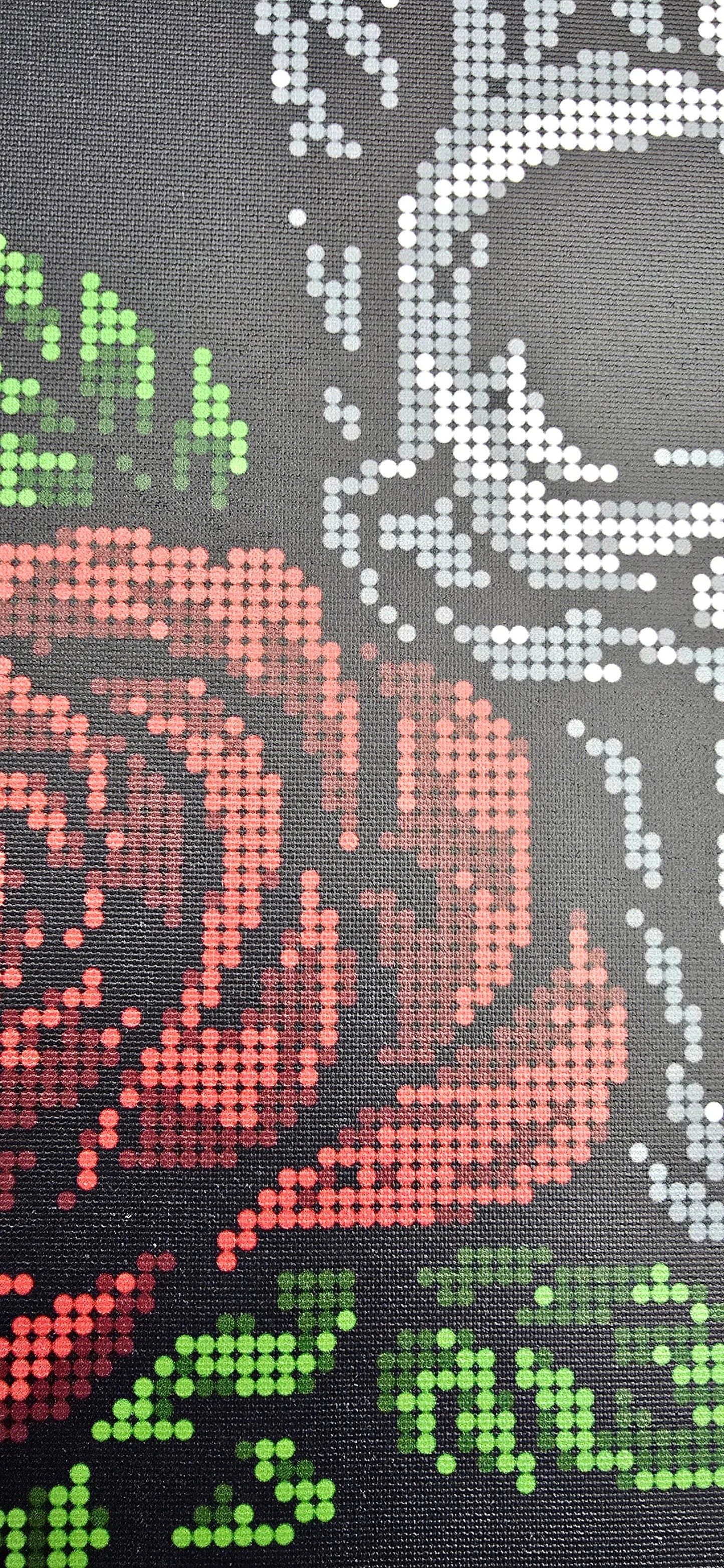 Scarlet Vow - Ready to Rhinestone 20 x 16 Grid Fill Canvas