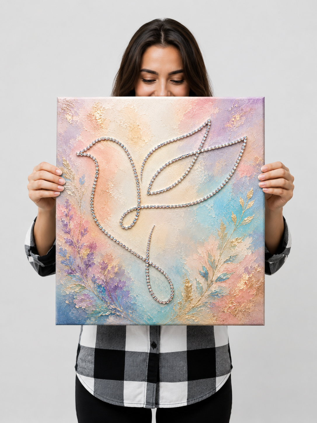 Shalom - Ready to Paint and Rhinestone Cavnas