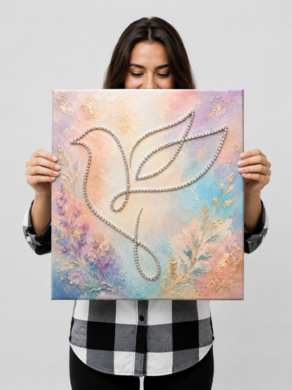 Shalom - Ready to Paint and Rhinestone Cavnas