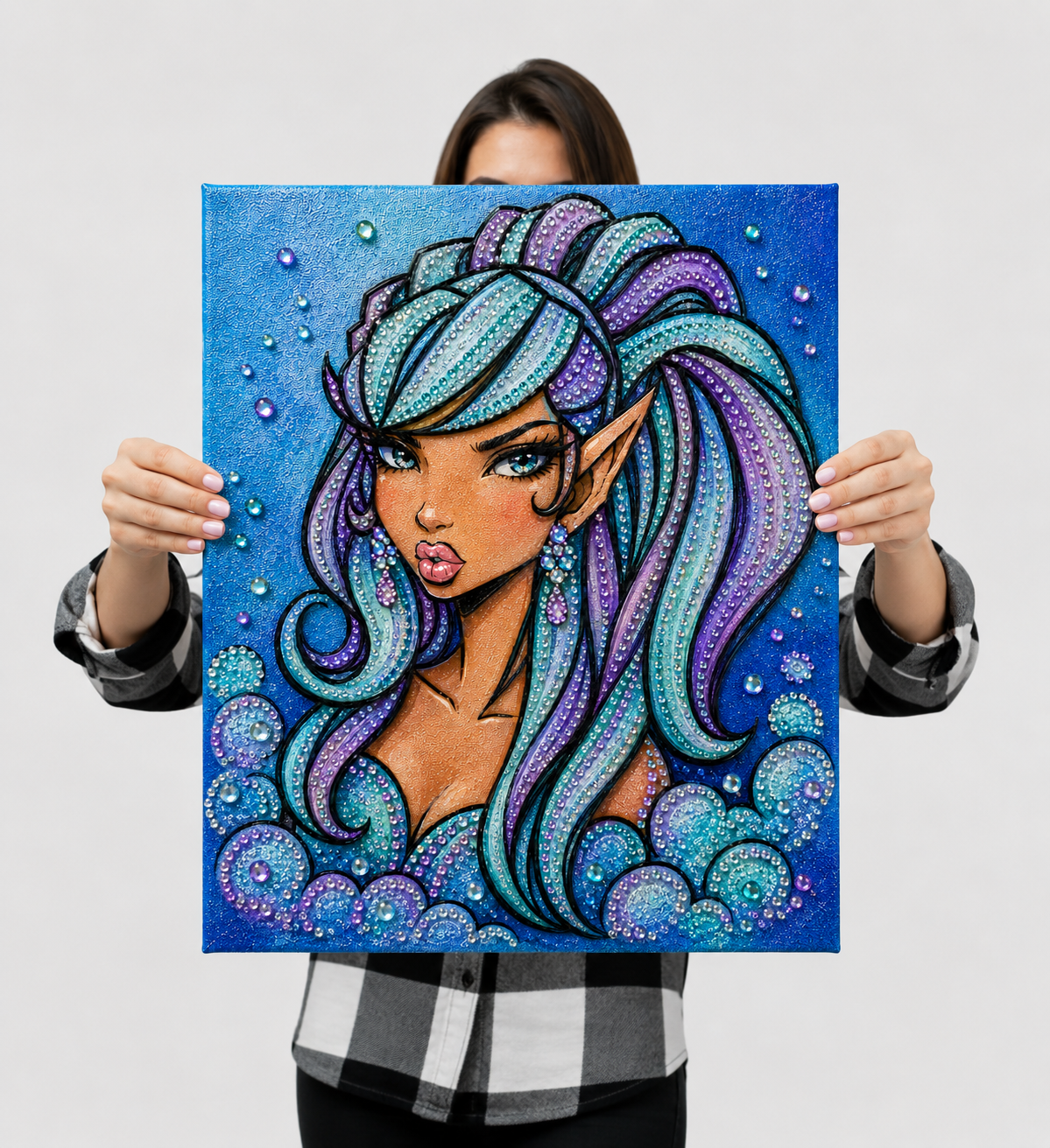 The Fae Don't Forgive - Ready to Paint and Rhinestone Canvas