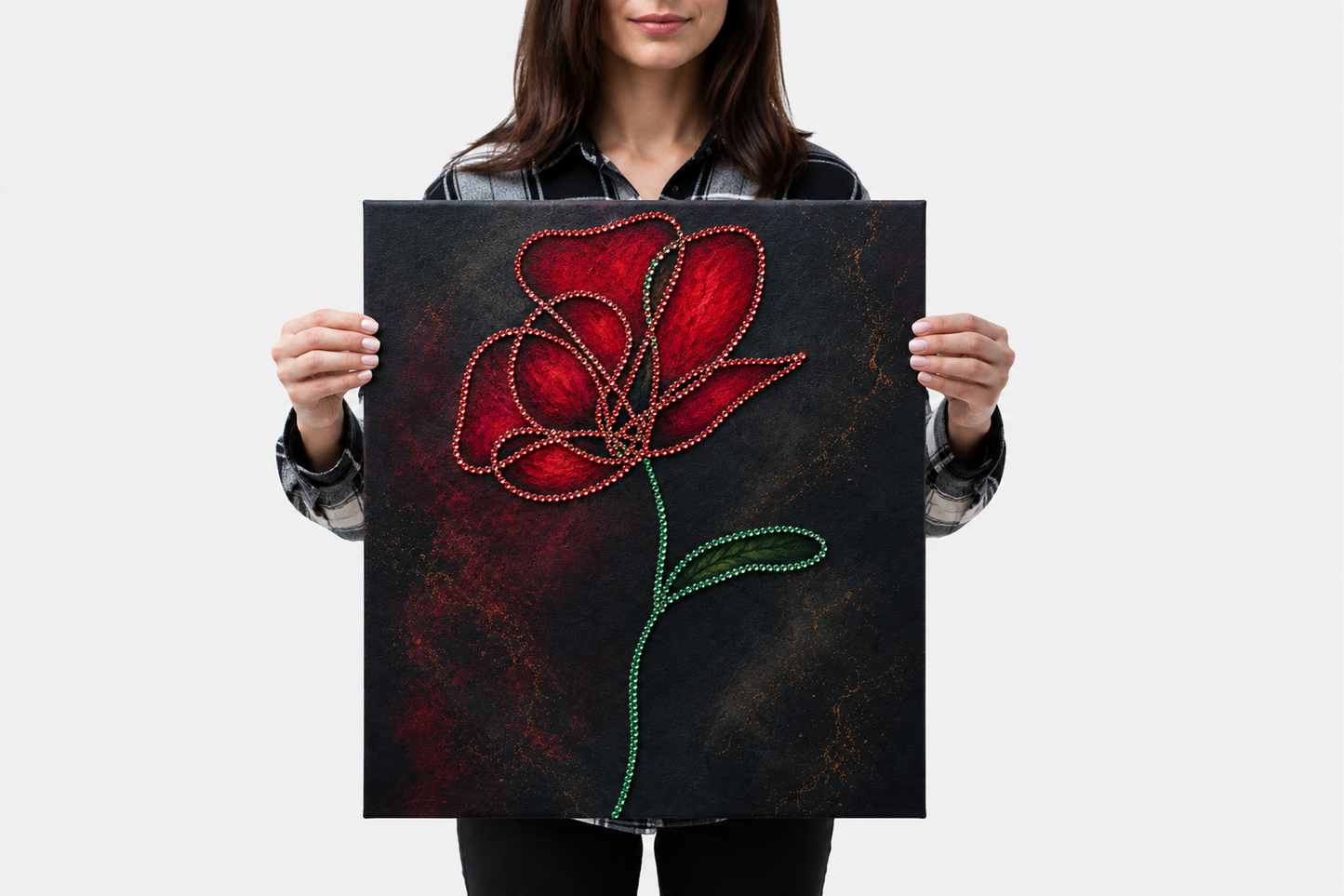Unfurl - Ready to Paint and Rhinestone Canvas