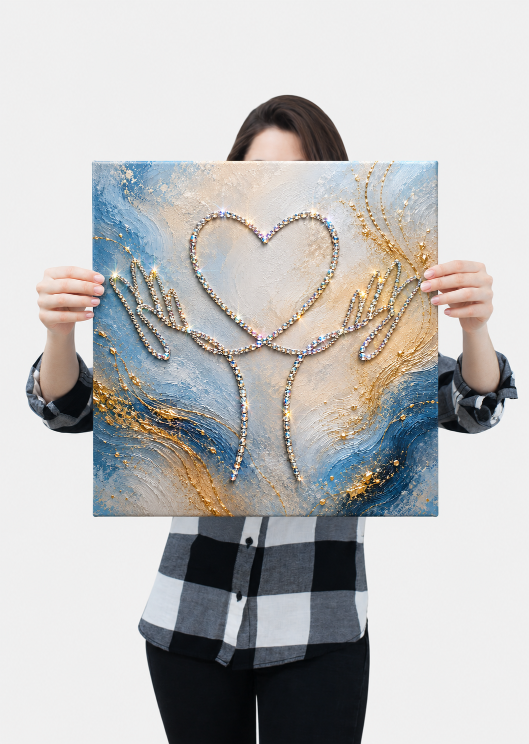 Wholehearted - Ready to Paint and Rhinestone Canvas